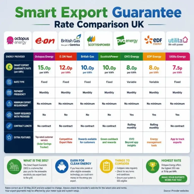 Smart Export Guarantee Rate Comparison