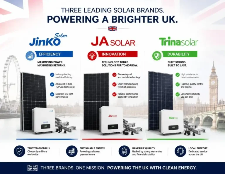 Jinko vs JA Solar vs Trina Solar U.K.