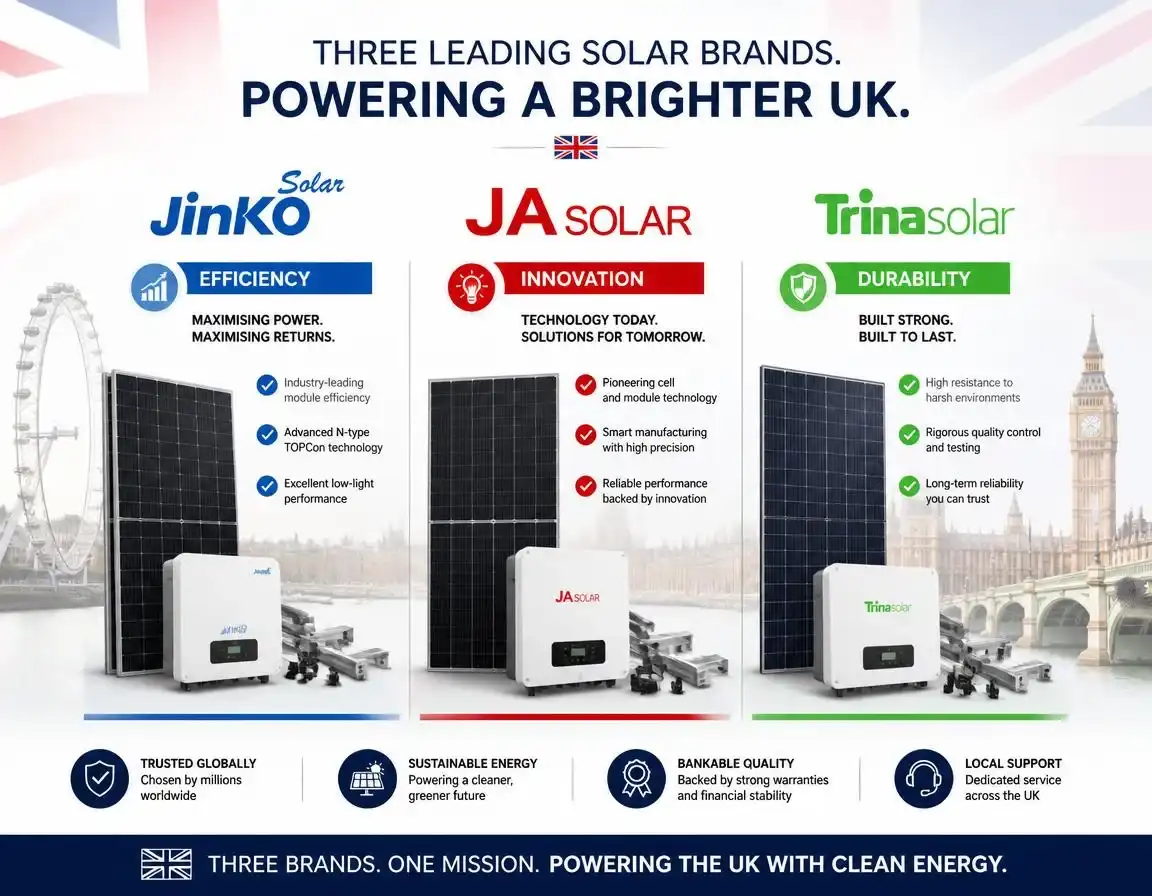 Jinko vs JA Solar vs Trina Solar U.K.