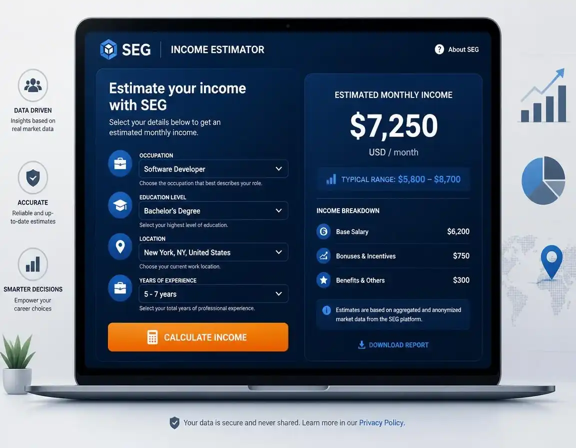 SEG Income Estimator