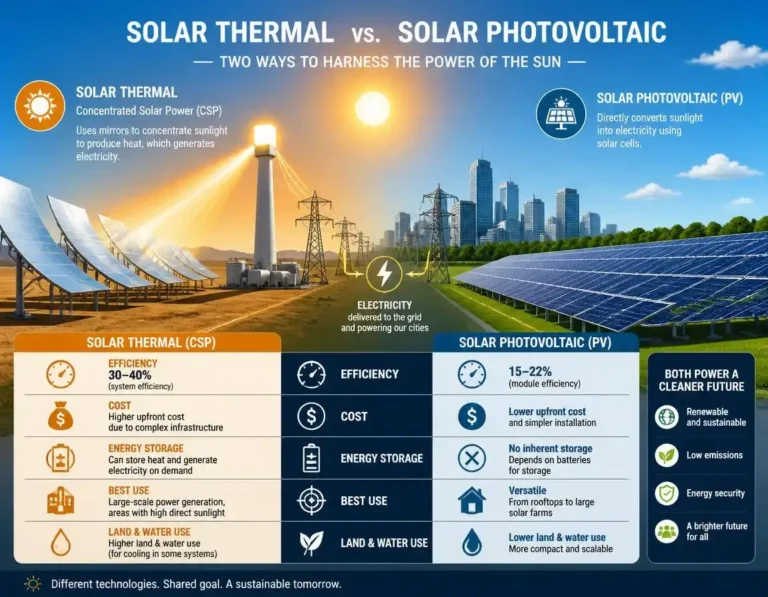 Solar Thermal vs Solar PV