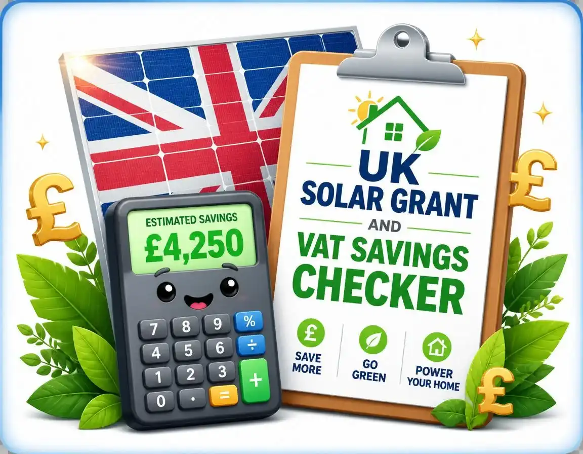 UK Solar Grant & VAT Savings Checker
