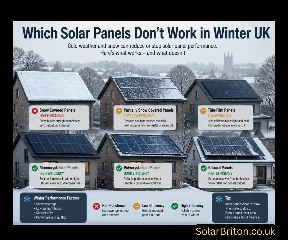 Which Solar Panels Don’t Work in Winter UK?