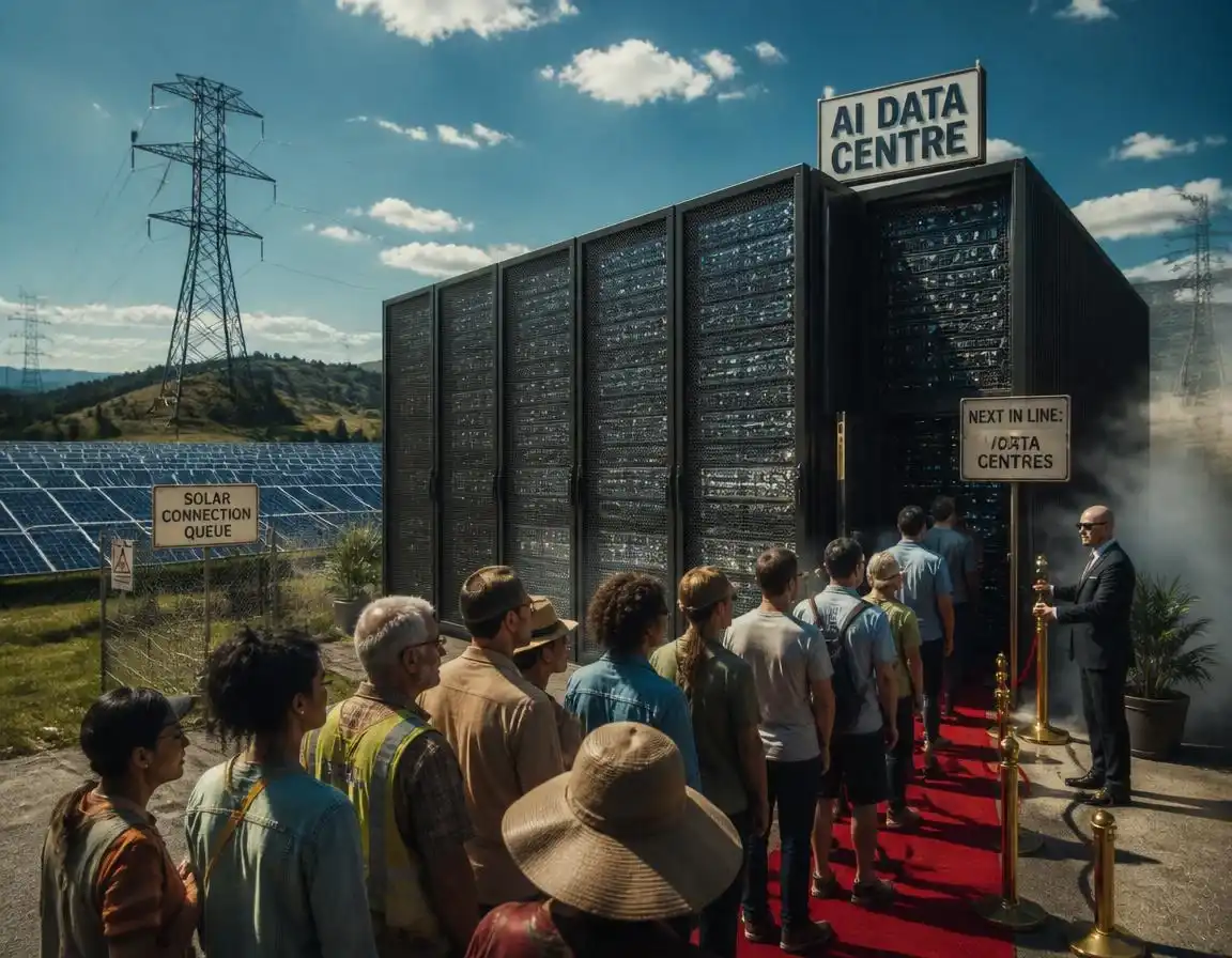 AI Data Centres Are About to Jump the Queue Ahead of Your Solar Connection