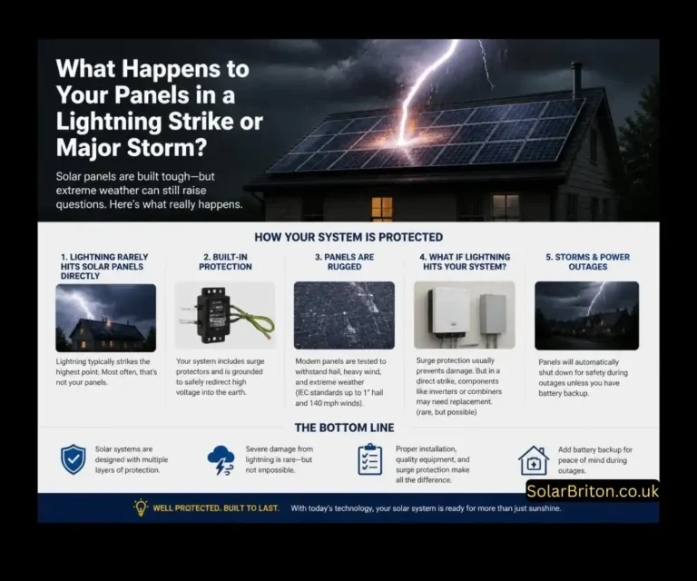 What Happens to Your Panels in a Lightning Strike or Major Storm