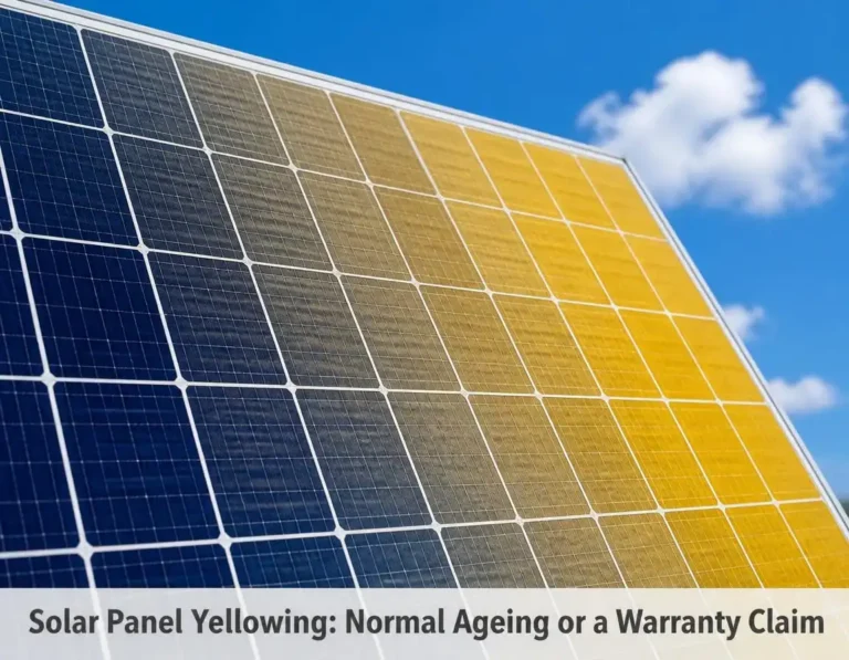 Solar Panel Yellowing Normal Ageing or a Warranty Claim
