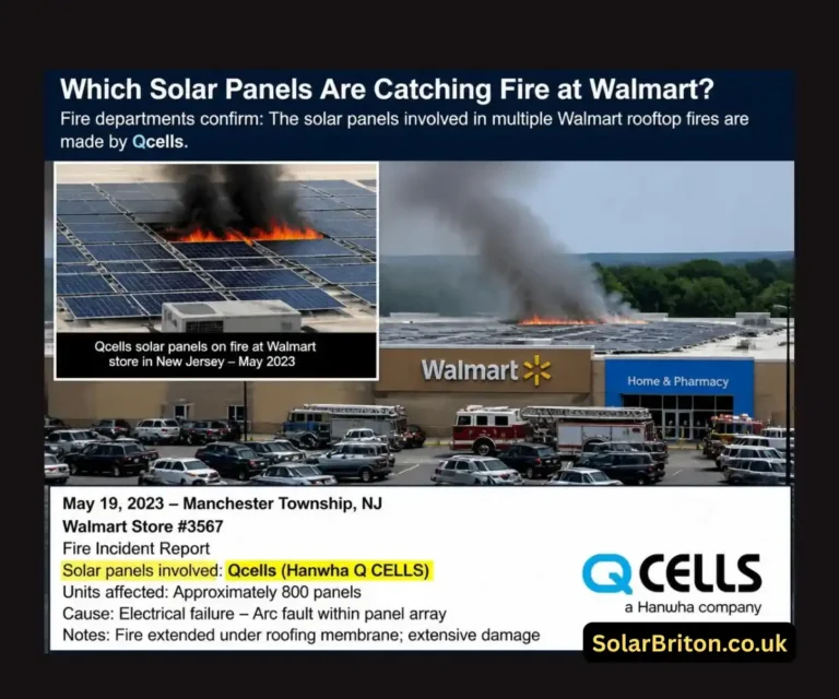 Which Company's Solar Panels Are Catching Fire at Walmart