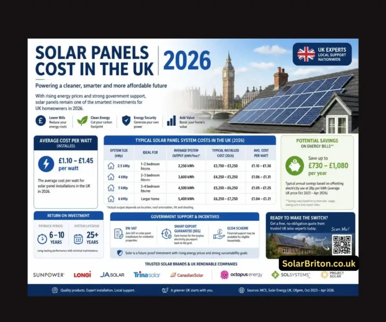 Solar Panels Cost UK 2026