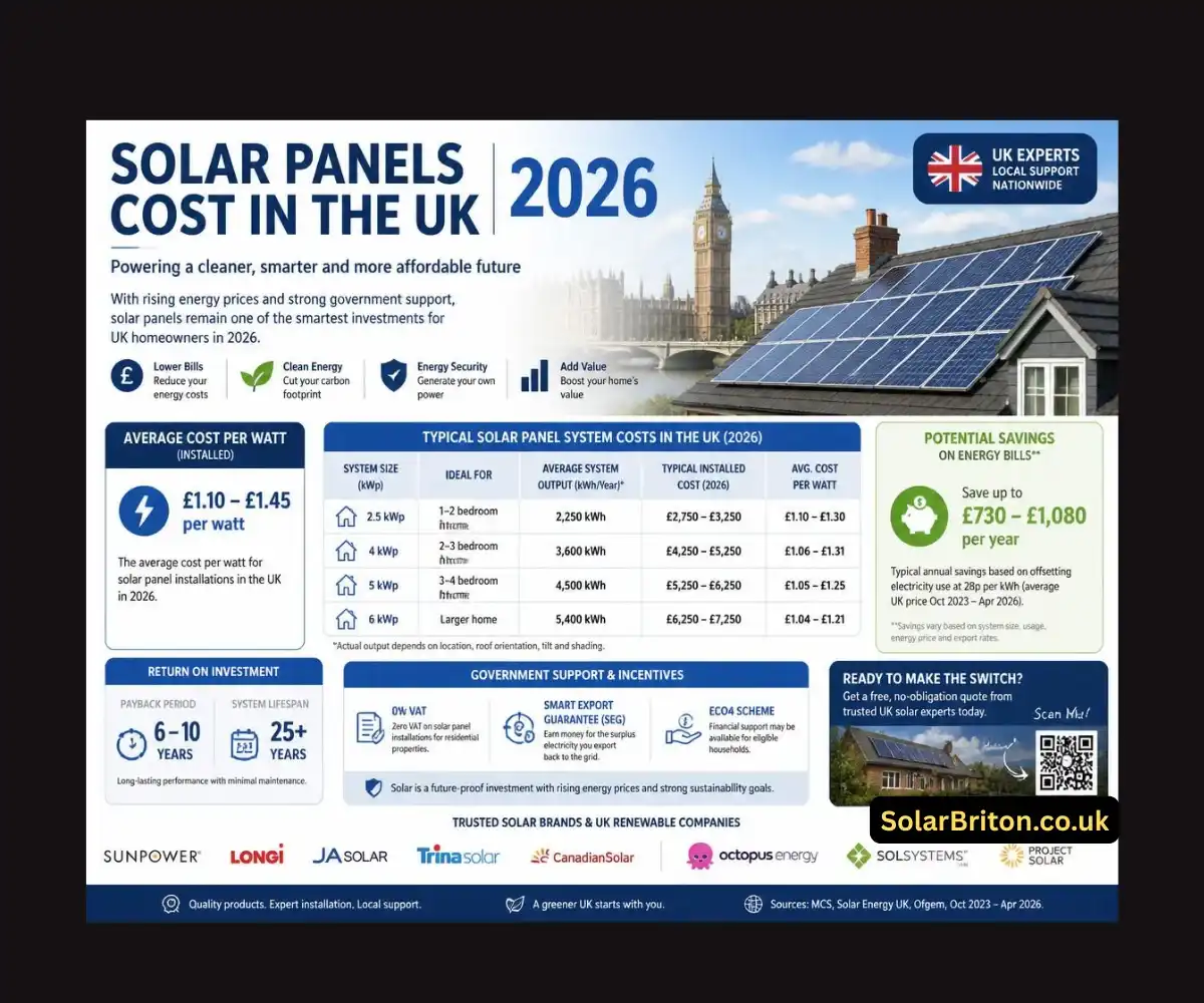 Solar Panels Cost UK 2026
