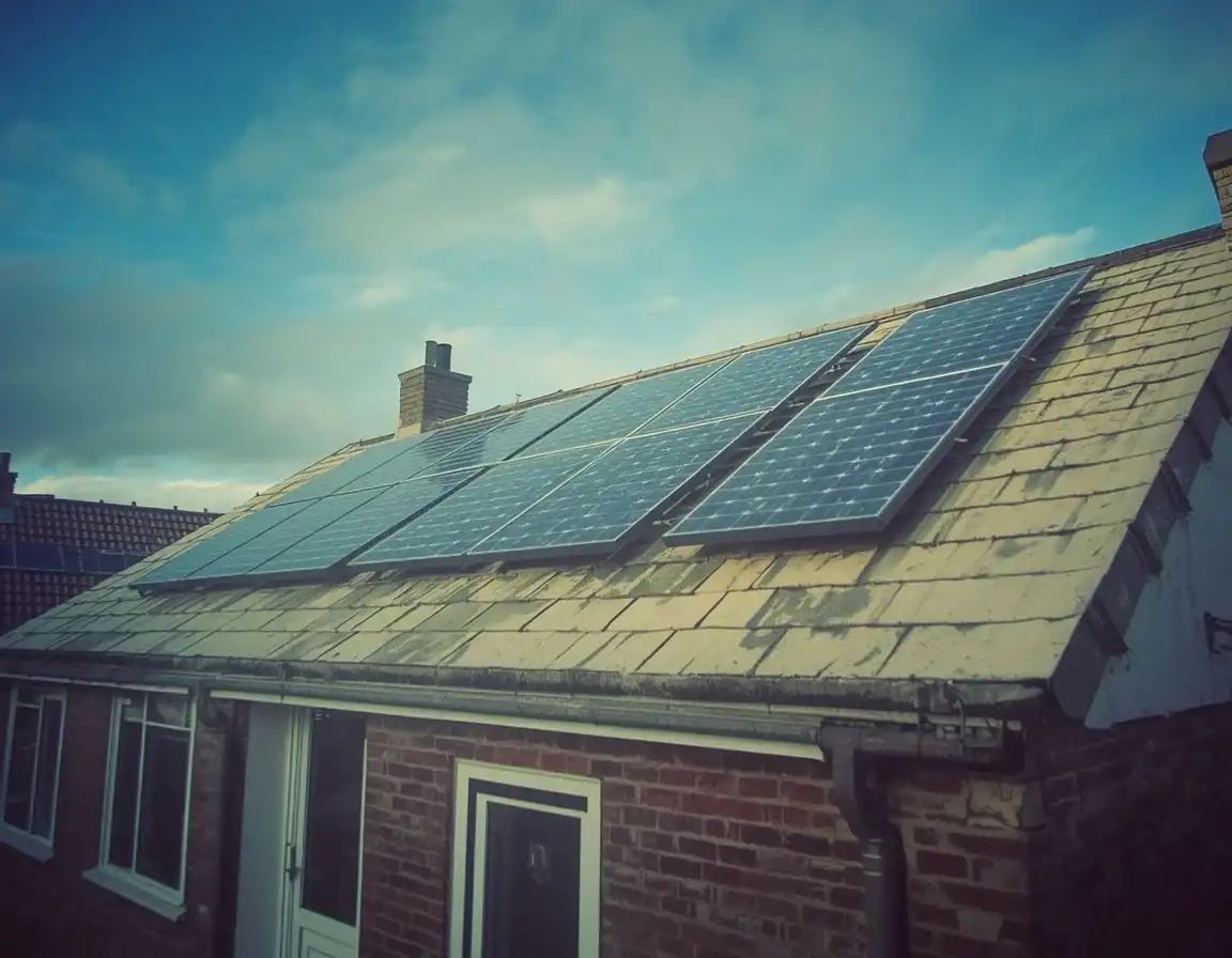Solar Panels on an Asbestos Cement Roof in the UK